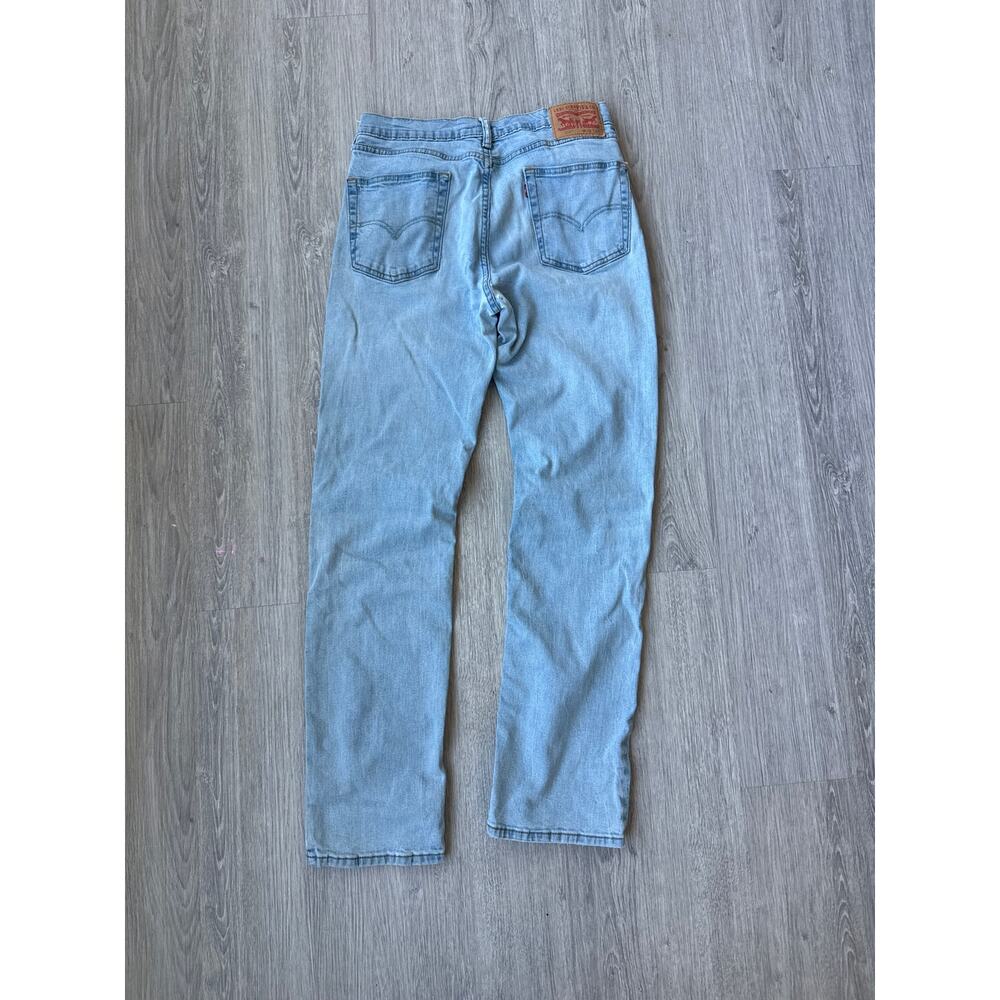 Levi’s 514 Jeans Mens 34x34 Straight Fit Light Wash Blue Denim - Picture 3 of 7
